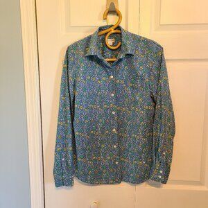 J. by J. Crew floral button up blouse